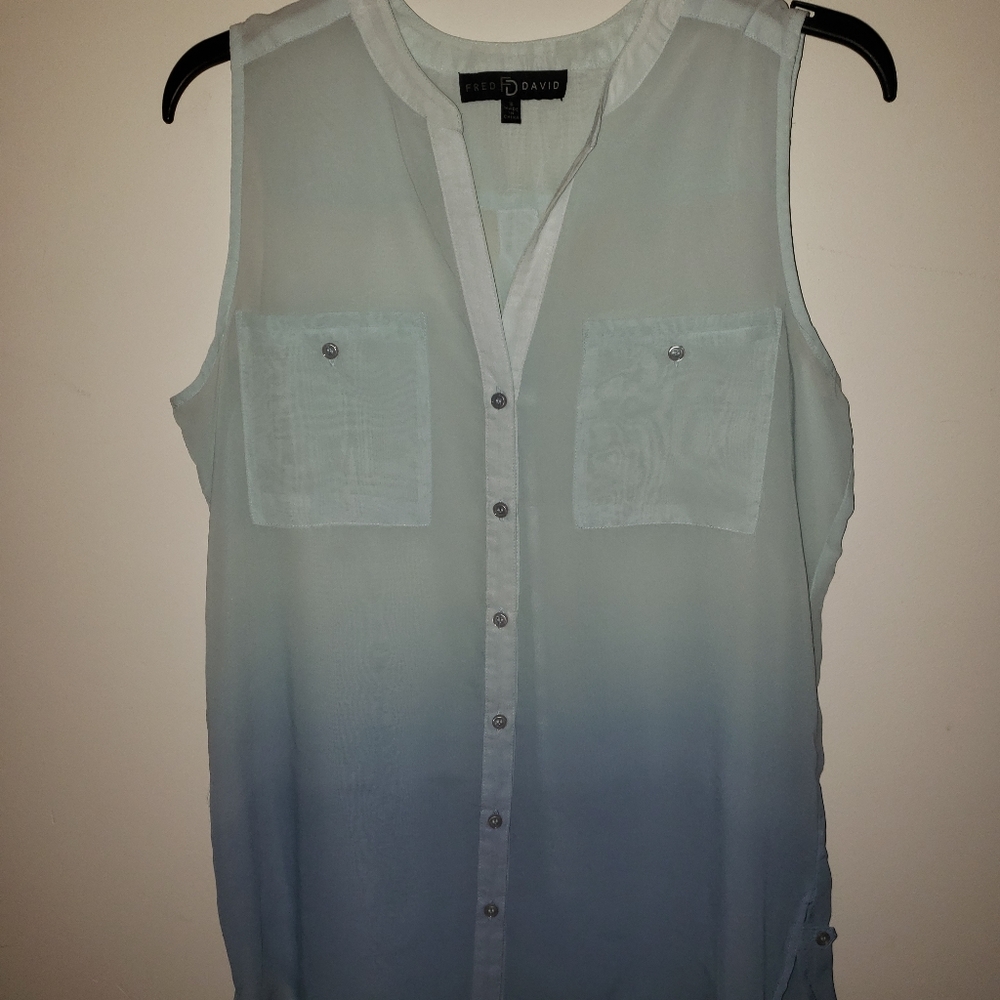 Blue Ombre Tank Top